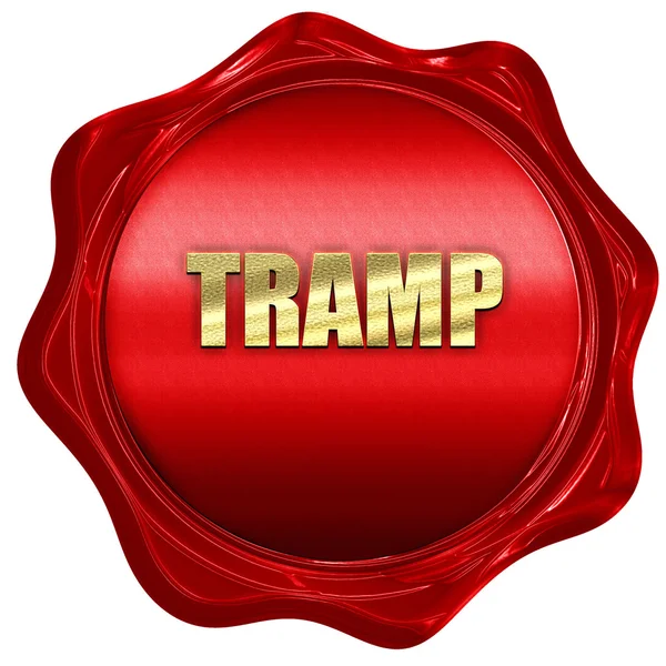 トランプ記号背景、3 d レンダリング、赤いワックス シール — ストック写真