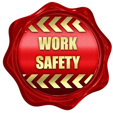 Emanet yazısını, 3d render, bir kırmızı mum mühür