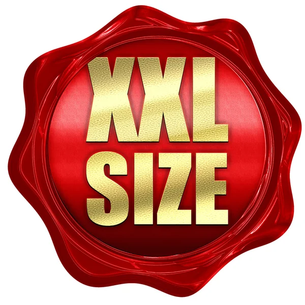 XXL boyutu, 3d render, bir kırmızı mum mühür