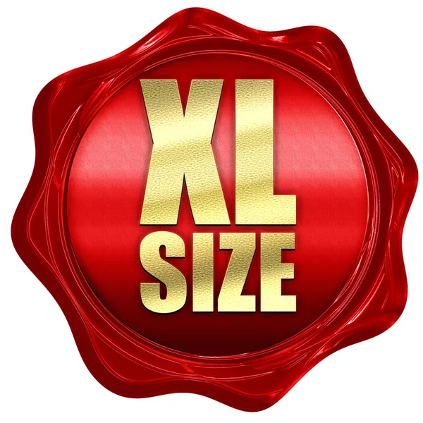 XL boyutu, 3d render, bir kırmızı mum mühür