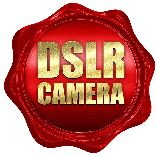 Камери dslr, 3D рендеринга, червоне воскове ущільнення — стокове фото