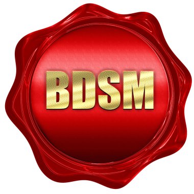 BDSM, 3d render, bir kırmızı mum mühür