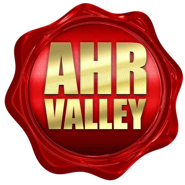 Ahr valley, 3d-rendering, ett rött vax tätning — Stockfoto