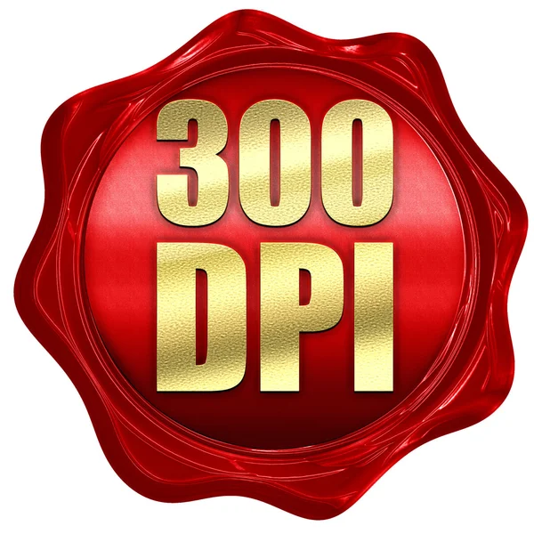 300 dpi, 3D рендеринг, червоний восковий ущільнювач — стокове фото