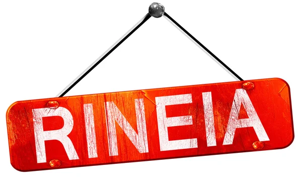 Ñandú, 3d render, işareti asılı kırmızı