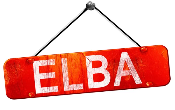 Elba, 3d render, işareti asılı kırmızı