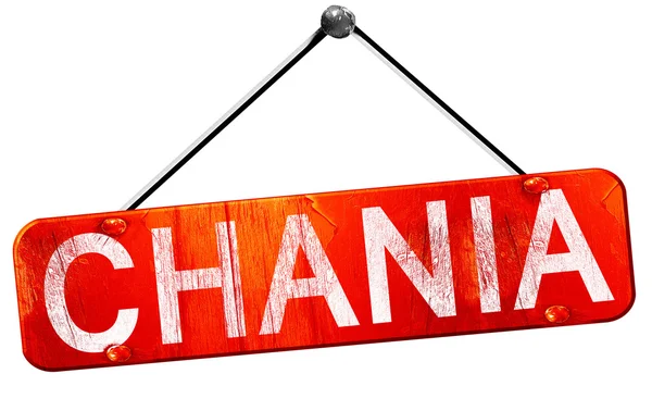 Hanya, 3d render, işareti asılı kırmızı