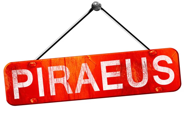 Pire, 3d render, işareti asılı kırmızı