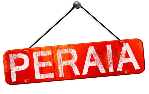 Peraia, 3d render, işareti asılı kırmızı