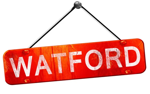 Watford, 3d render, işareti asılı kırmızı