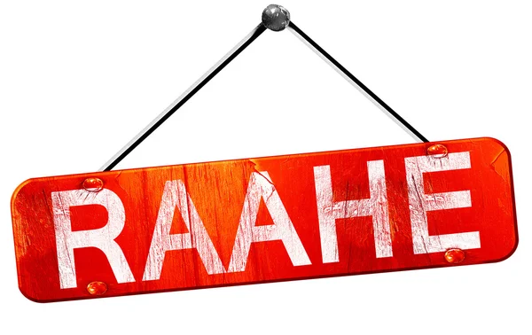 Raahe, 3d render, işareti asılı kırmızı