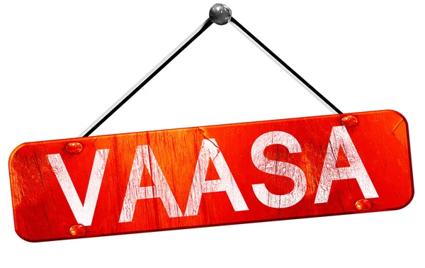 Vaasa, 3d render, işareti asılı kırmızı