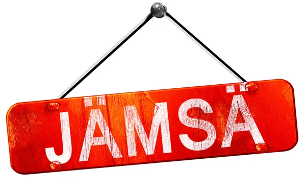 Jamsa, 3d render, işareti asılı kırmızı