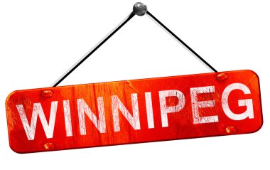 Çekici, 3d render, işareti asılı kırmızı