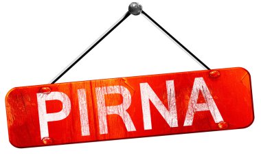 Pirna, 3d render, işareti asılı kırmızı