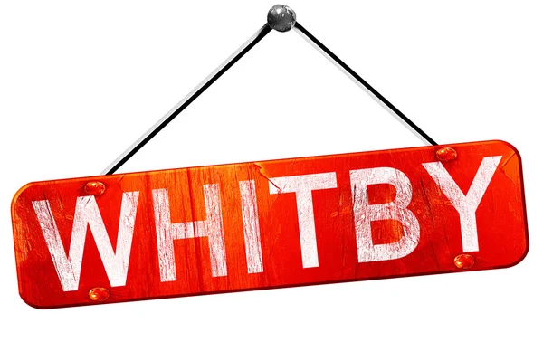 Whitby, 3d render, işareti asılı kırmızı