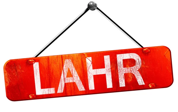 Lahr, 3d render, işareti asılı kırmızı