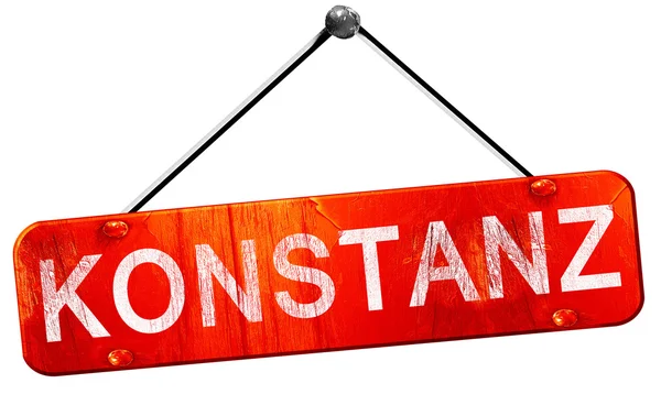 Konstanz, 3d render, işareti asılı kırmızı