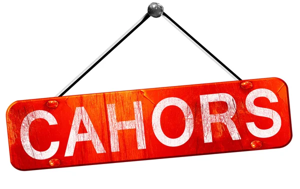 Cahors, 3d render, işareti asılı kırmızı