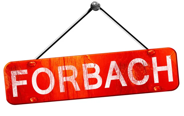 Forbach, 3d render, işareti asılı kırmızı