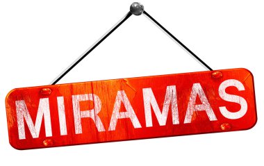 miramas, 3d render, işareti asılı kırmızı
