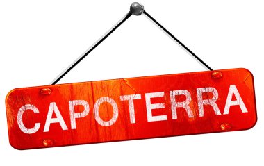 Capoterra, 3d render, işareti asılı kırmızı