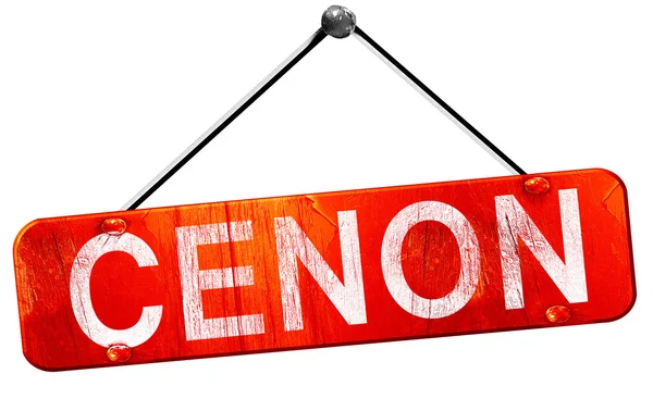 Cenon, 3d render, işareti asılı kırmızı