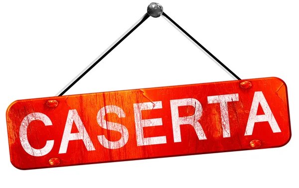 Caserta, 3d render, işareti asılı kırmızı