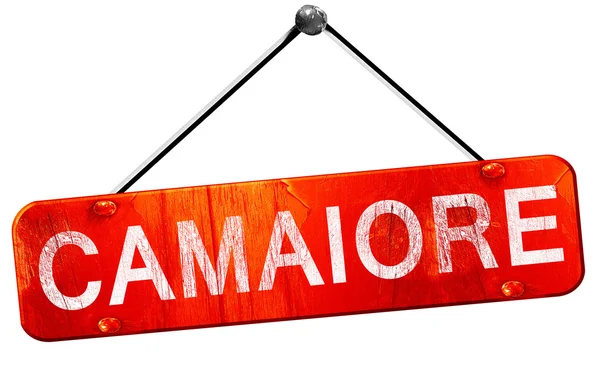Camaiore, 3d render, işareti asılı kırmızı