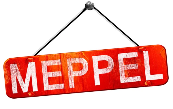 Meppel, 3d render, işareti asılı kırmızı