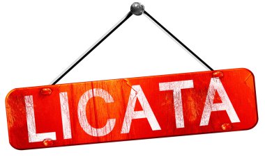 Nelenen, 3d render, işareti asılı kırmızı