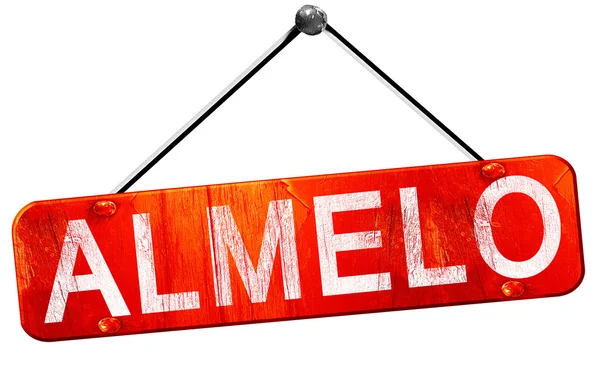 Amelo, 3d render, işareti asılı kırmızı