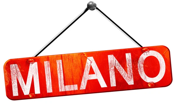 Denain, 3d rendering, a red hanging sign — stock photo © ellandar ... Rendering 3d milano