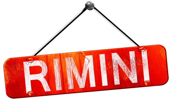Rimini, 3d render, işareti asılı kırmızı