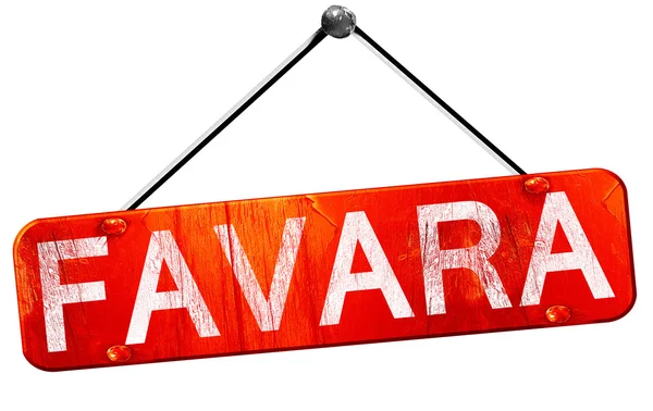 Favara, 3d render, işareti asılı kırmızı