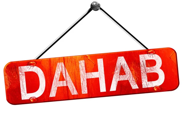 Dahab, 3d render, işareti asılı kırmızı