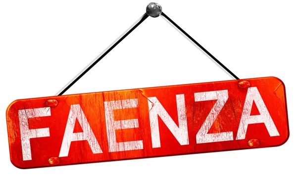 Faenza, 3d render, kırmızı asılı işareti