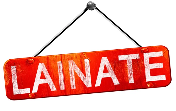 Lainate, 3d render, işareti asılı kırmızı