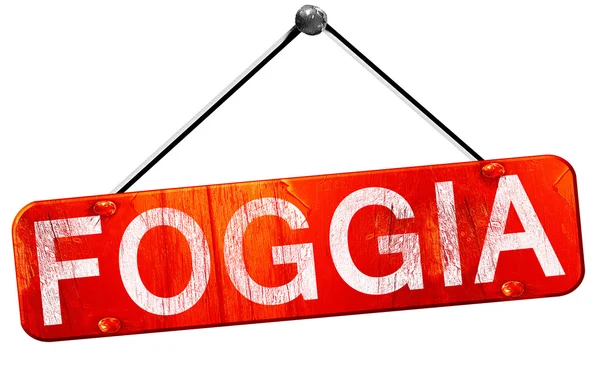 Foggia, 3d render, kırmızı asılı işareti