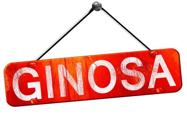 Ginosa, 3d render, işareti asılı kırmızı