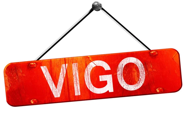 Vigo, 3d render, işareti asılı kırmızı