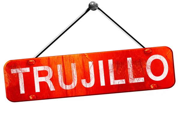 Trujillo, 3d render, işareti asılı kırmızı