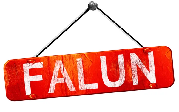 Falun, 3d render, işareti asılı kırmızı