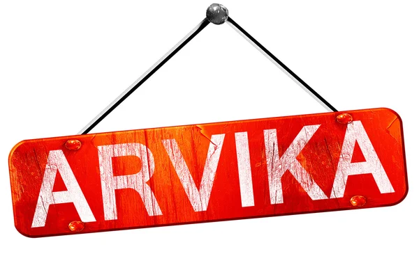 Arvika, 3d render, işareti asılı kırmızı