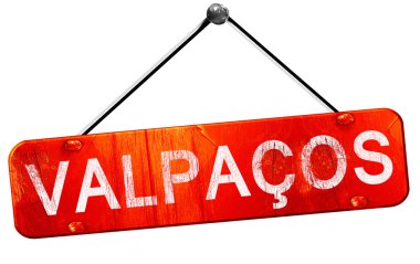 Valpacos, 3d render, işareti asılı kırmızı