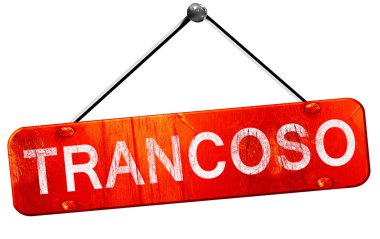 Trancoso, 3d render, işareti asılı kırmızı