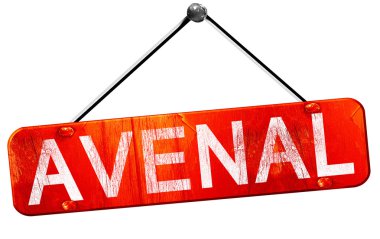 avenal, 3d render, işareti asılı kırmızı