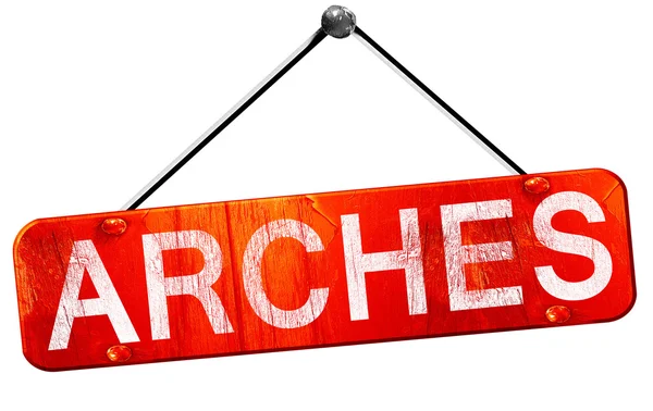 , 3d render, işareti asılı kırmızı kemerler