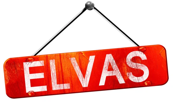 Elvas, 3d render, işareti asılı kırmızı
