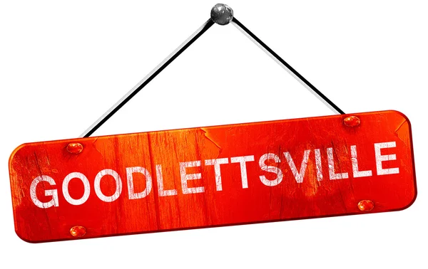 Goodlettsville, 3d render, işareti asılı kırmızı
